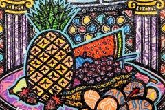 Two Hibiscus With Pineapple